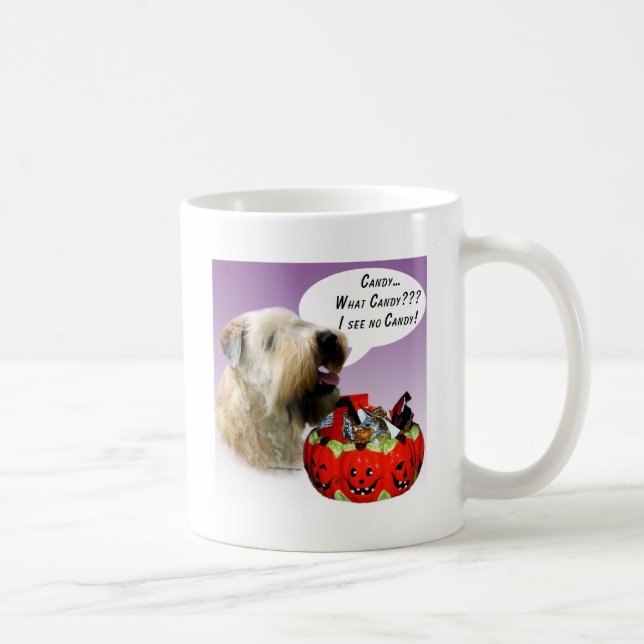Soft Coated Wheaten Terrier Halloween Candy Coffee Mug (Right)