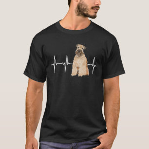 Soft Coated Wheaten Terrier Heartbeat Dog Lover T-Shirt