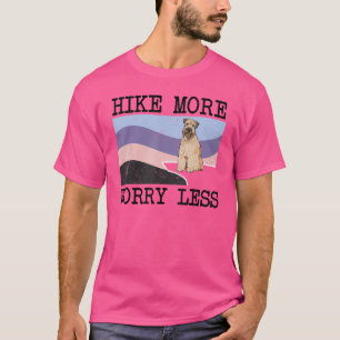 Soft Coated Wheaten Terrier Hike More Worry Less D T-Shirt
