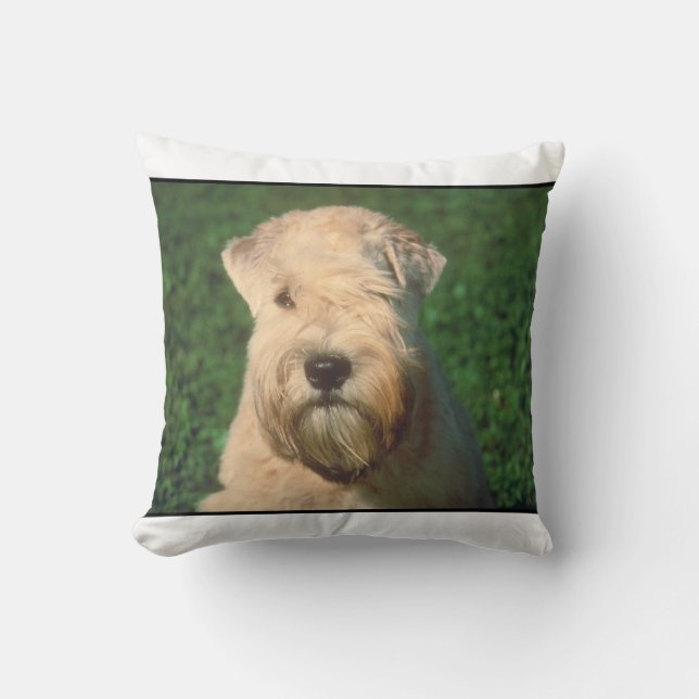 Soft Coated Wheaten Terrier MoJo Pillow (Front)
