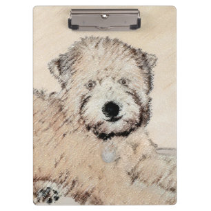 Soft Coated Wheaten Terrier Painting Original Art Clipboard