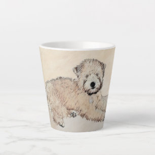 Soft Coated Wheaten Terrier Painting Original Art Latte Mug