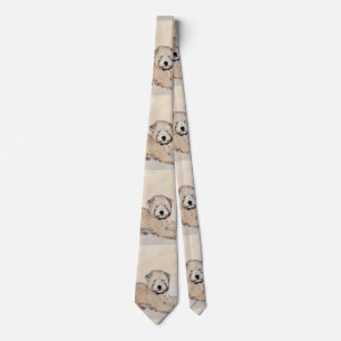 Soft-Coated Wheaten Terrier Puppy Painting Dog Art Tie