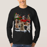 Soft coated Wheaten Terrier Red Truck Christmas Tr