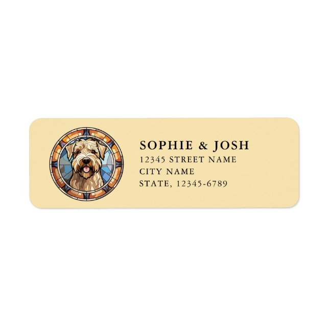 Soft Coated Wheaten Terrier Return Address Label (Front)