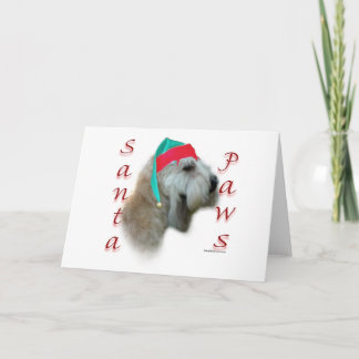 Soft Coated Wheaten Terrier Santa Paws Holiday Card