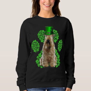 Soft Coated Wheaten Terrier Shamrock Clovers St Pa Sweatshirt