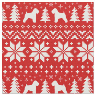 Soft Coated Wheaten Terriers Christmas Holiday Fabric