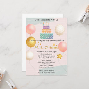 Soft Color Birthday Invitation