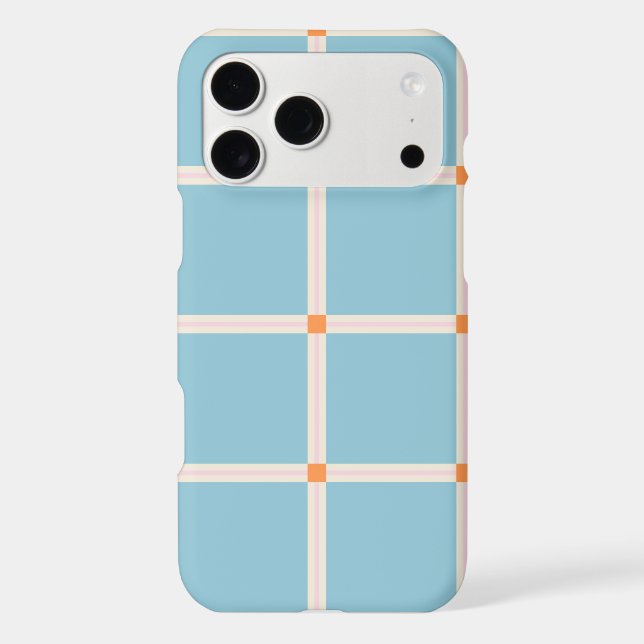 Soft Color Grid Pattern with Warm Accent Minimal (Back)