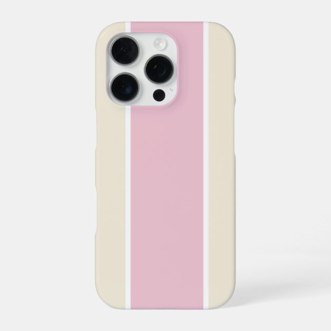 Soft Color Vertical Stripe Pattern Design iPhone Case (Back)