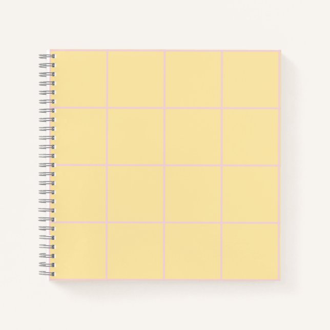 Soft Color Vertical Stripe Pattern Design Notebook (Front)