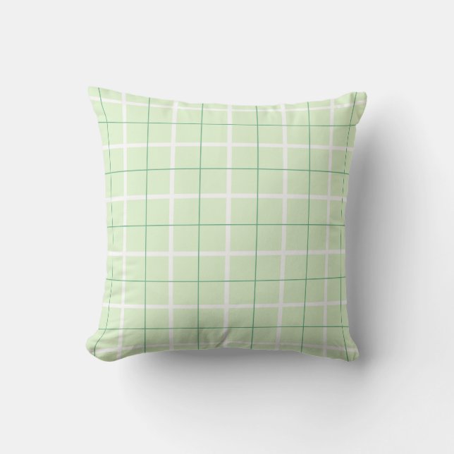 Soft Color Vertical Stripe Pattern Point Design Cushion (Front)