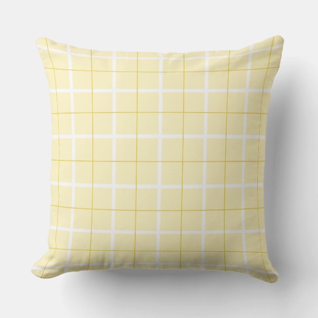 Soft Color Vertical Stripe Pattern Point Design  Cushion (Front)