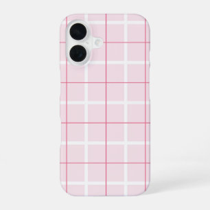 Soft Color Vertical Stripe Pattern Point Design iPhone 16 Case