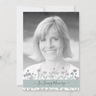Soft Colors Photo Remembrance Service Dear Ones Card