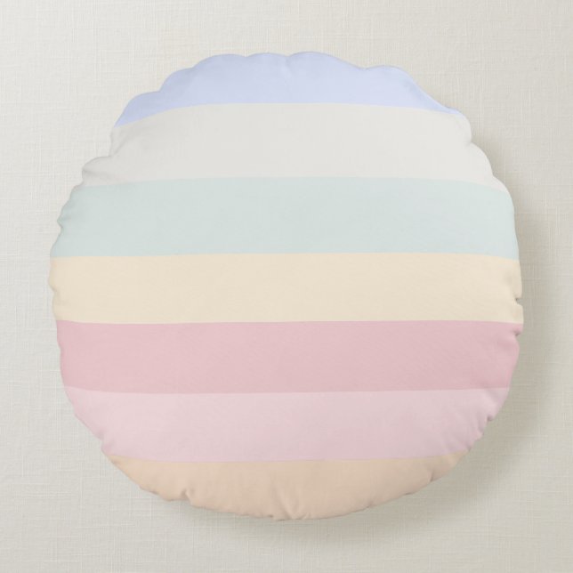 Soft Colors  Round Cushion (Front)