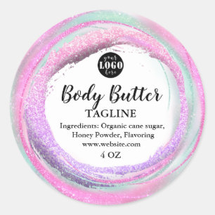 Soft colour glitters product label