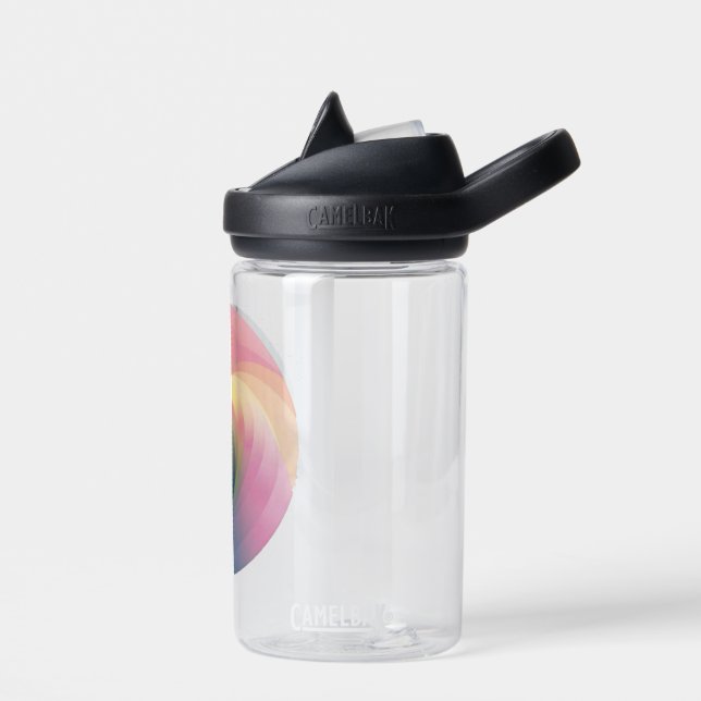 Soft Colour Gradient Design whilwind Water Bottle (Left)