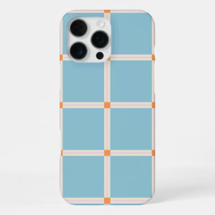 Soft Colour Grid Pattern with Warm Accent Minimal iPhone 16 Pro Max Case