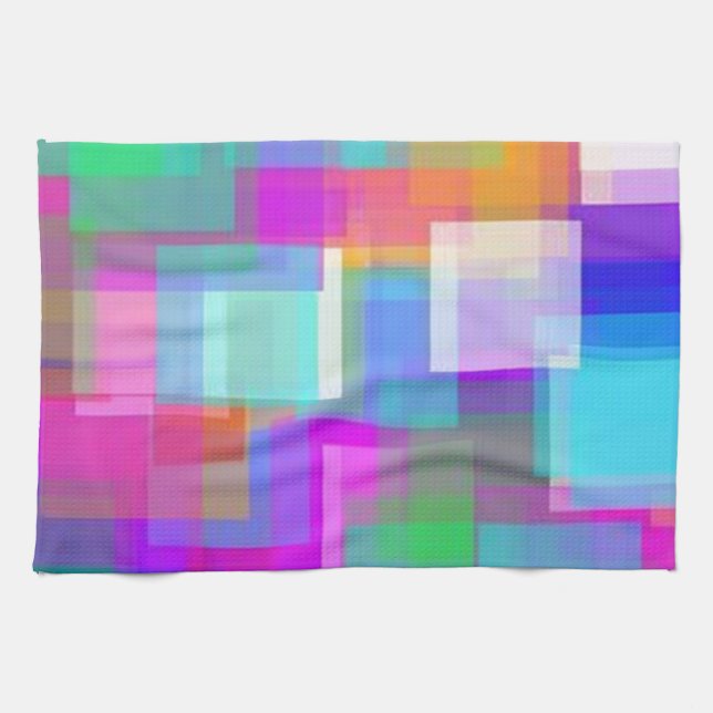 Soft Colour Mesh Tea Towel (Horizontal)