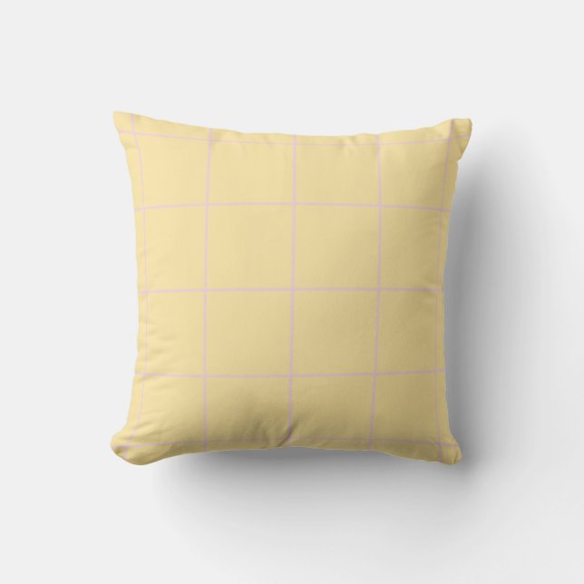 Soft Colour Vertical Stripe Pattern Design Cushion (Front)