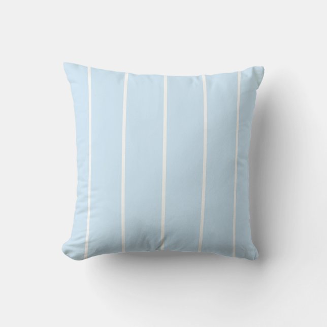 Soft Colour Vertical Stripe Pattern Design Cushion (Front)