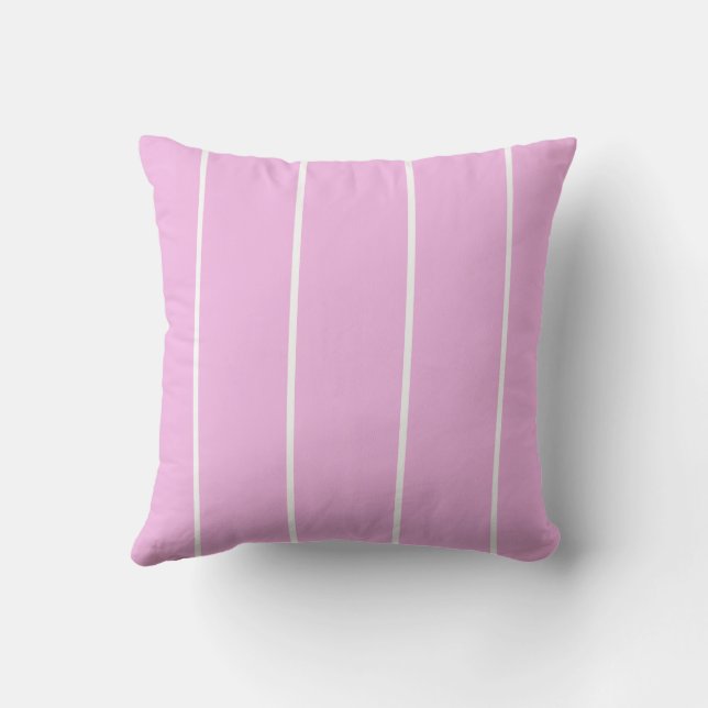 Soft Colour Vertical Stripe Pattern Design Cushion (Back)