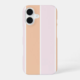 Soft Colour Vertical Stripe Pattern Design iPhone 16 Case