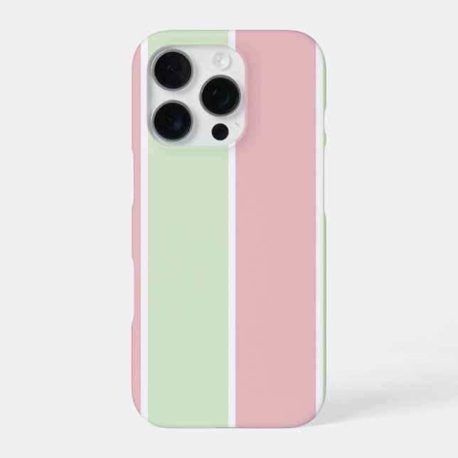 Soft Colour Vertical Stripe Pattern Design iPhone Case (Back)