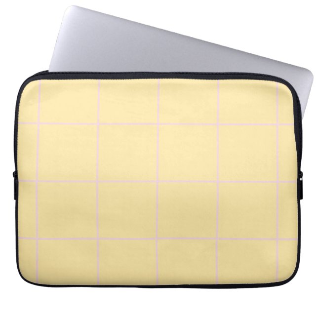 Soft Colour Vertical Stripe Pattern Design Laptop Sleeve (Front)