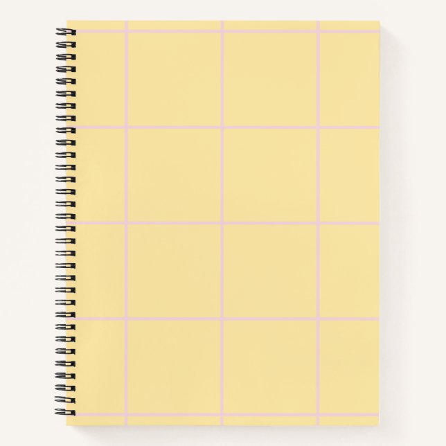 Soft Colour Vertical Stripe Pattern Design Notebook (Front)