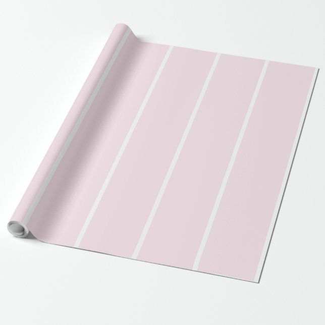Soft Colour Vertical Stripe Pattern Design Wrapping Paper (Unrolled)