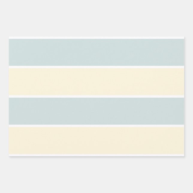 Soft Colour Vertical Stripe Pattern Design Wrapping Paper Sheet (Front)