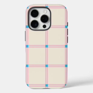 Soft Colour Vertical Stripe Pattern Point Design iPhone 16 Pro Case