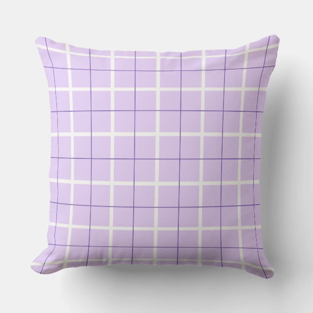 Soft Colour Vertical Stripe Pattern Point Design Cushion (Front)