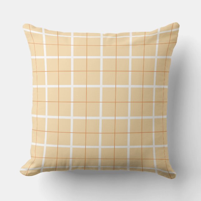 Soft Colour Vertical Stripe Pattern Point Design Cushion (Front)