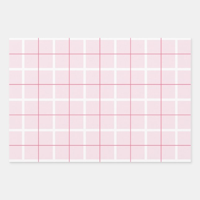 Soft Colour Vertical Stripe Pattern Point Design Wrapping Paper Sheet (Front)