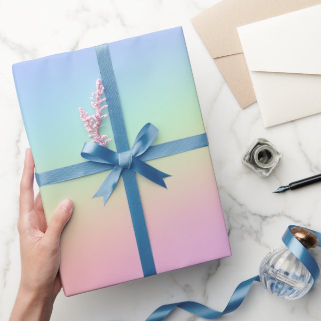 Soft Colourful Gradient Wrapping Paper (Gifting)