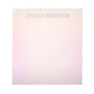 Soft Colours Fading Ombre Notepad