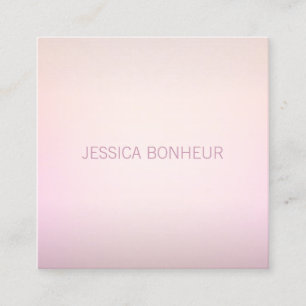Soft Colours Fading Ombre Square Business Card