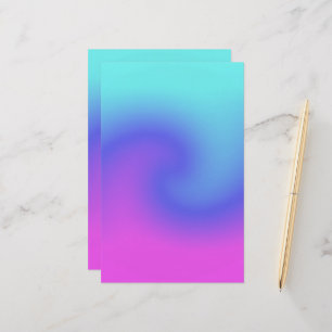 Soft Colours Pastel Swirl Pink Blue Purple Aqua Ar Stationery