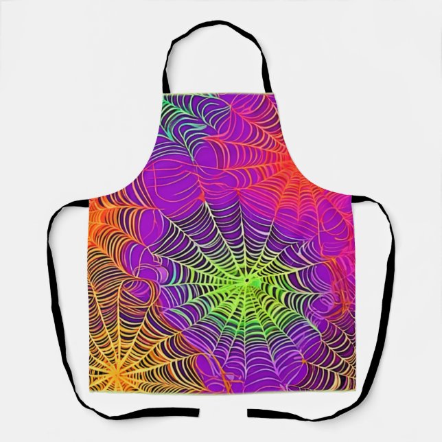 Soft Colours: Spiderweb Art Apron (Front)