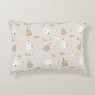 Soft Cosy Halloween Pattern Accent Pillow