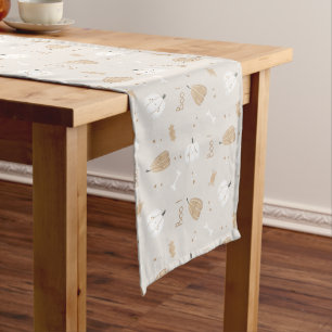 Soft Cosy Halloween Pattern Table Runner