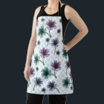 Soft Cottagecore Floral Pattern | Pastel Aesthetic Apron<br><div class="desc">A soft and dreamy cottagecore floral pattern featuring pastel purple and teal flowers on a subtle dotted background. This design captures a gentle, vintage garden aesthetic perfect for those who love calm, cozy, and feminine styles. Ideal for apparel, phone cases, and home decor, this cute and aesthetic floral pattern adds...</div>