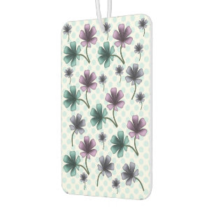 Soft Cottagecore Floral Pattern   Pastel Aesthetic Car Air Freshener