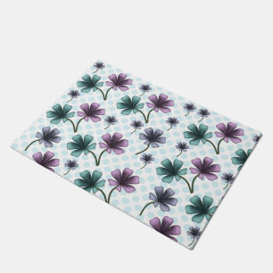 Soft Cottagecore Floral Pattern Pastel Aesthetic Doormat