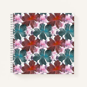 Soft Cottagecore Floral Pattern Pastel Aesthetic Notebook