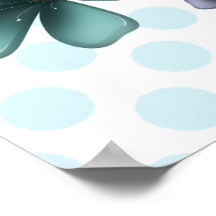 Soft Cottagecore Floral Pattern   Pastel Aesthetic Poster